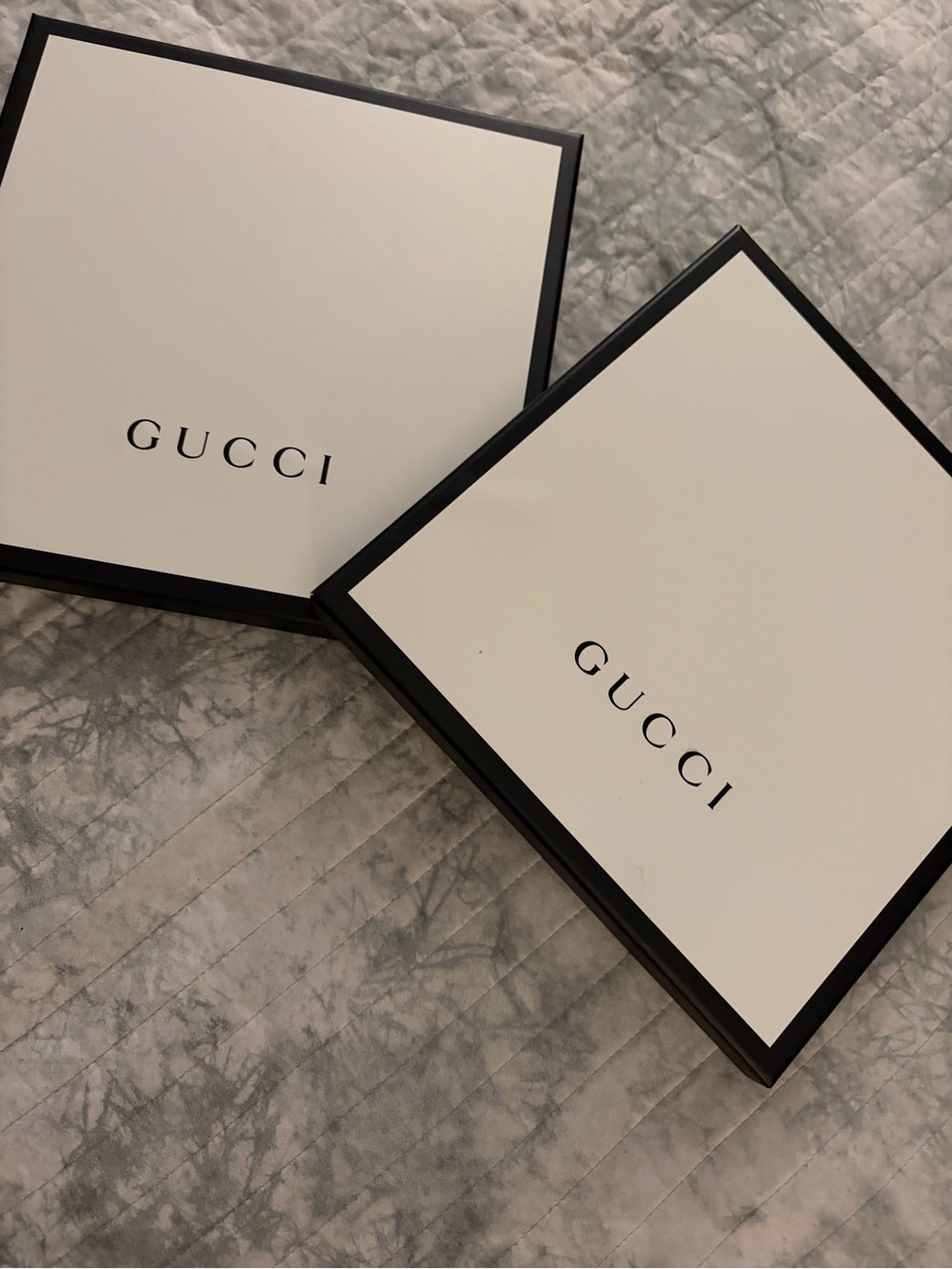 Gucci - White and Black Logo Gift Boxes - Set of 2